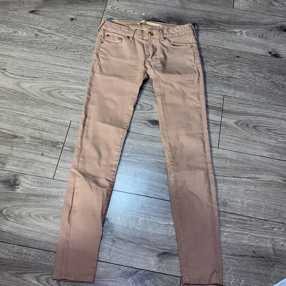LARA woman premium denim wear collection tan pants😍